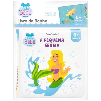 Livro Banho Divertido A Pequena Sereia Todo Livro