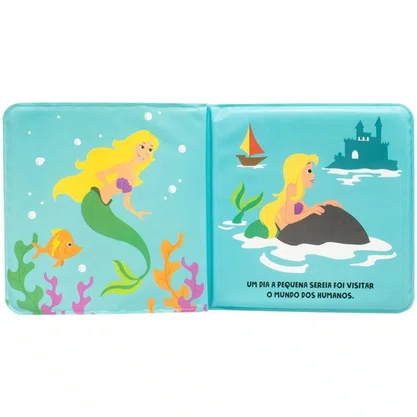Livro Banho Divertido A Pequena Sereia Todo Livro