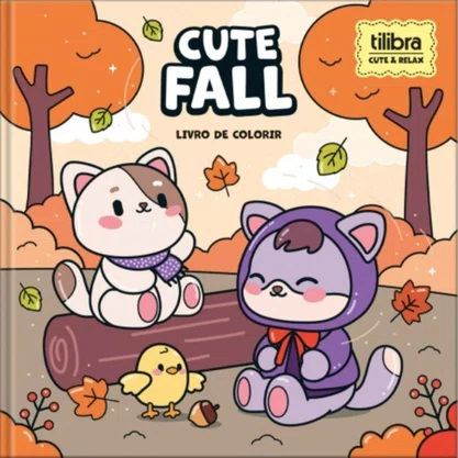 Livro Colorir CD Cute e Relax Cute Fall 46fls Tilibra