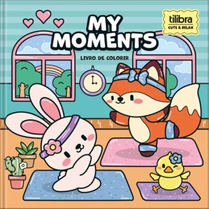 Livro Colorir CD Cute e Relax My Moments 46fls Tilibra