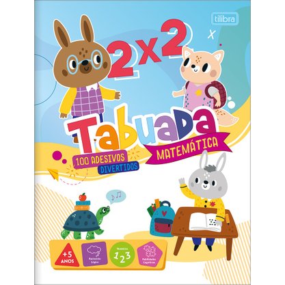 Livro de Atividades Colorir 8 Páginas Tabuada Académie Tilibra