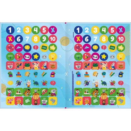 Livro de Atividades Colorir 8 Páginas Tabuada Académie Tilibra