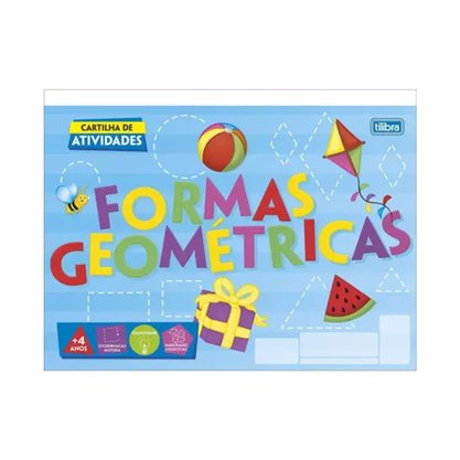 Livro de Atividades Formas Geométricas Capa Flexível 20 Folhas São Domingos