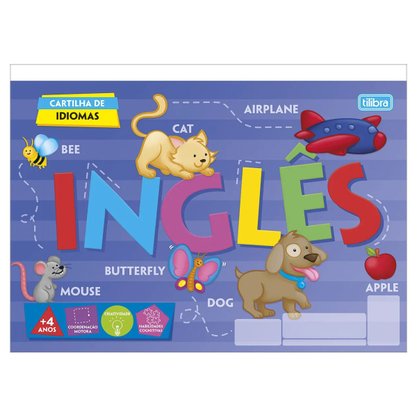 Livro de Atividades Inglês Capa Flexível 20 Folhas São Domingos