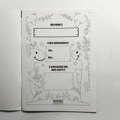 Livro de Atividades Colorir 16fls Dinossauros São Domingos