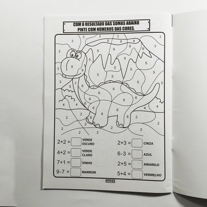 Livro de Atividades Colorir 16fls Dinossauros São Domingos