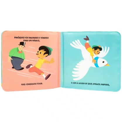 Livro E Banho Divertido Pinóquio Todo Livro