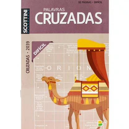 Livro Palavras Cruzadas Difícil 32 Pg Scottini