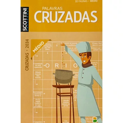 Livro Palavras Cruzadas Médio 32 Pg Scottini