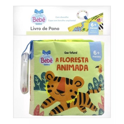 Livro Pano A Floresta Animada C/ Chocalho Todolivro