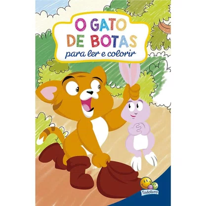 Livro Para Ler E Colorir O Gato De Botas Todolivro