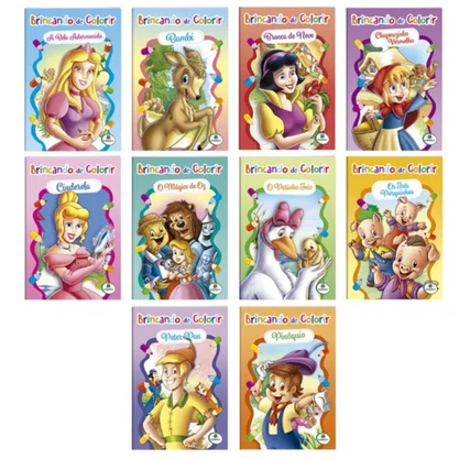 Livro Sortido Brincando De Colorir Diversos