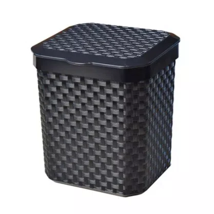 Lixeira Pia 5L Rattan c/ Click Arqplast