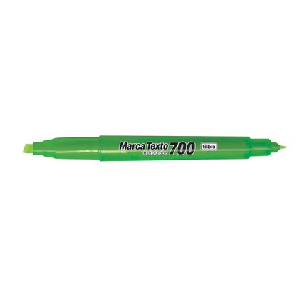 Marca Texto Duas Pontas 1Mm E 4Mm Verde 700 Tilibra