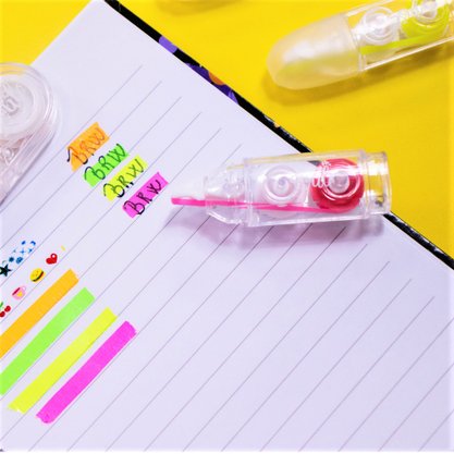 Fita Colorida Marca Texto 5mm x 3m Amarelo Neon Soul Brw