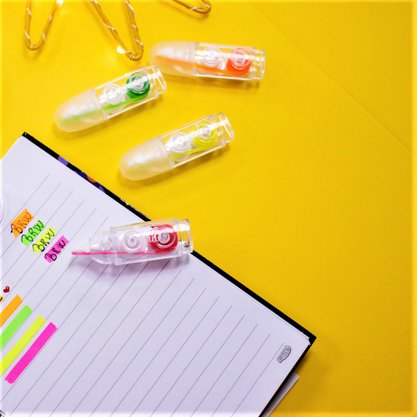 Fita Colorida Marca Texto 5mm x 3m Amarelo Neon Soul Brw