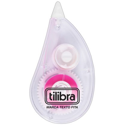 Marca Texto Em Fita Colorida 5mm x 6m Rosa Neon Tilibra