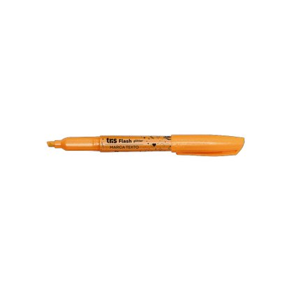 Marca Texto Laranja Flash Holic Glitter Tris