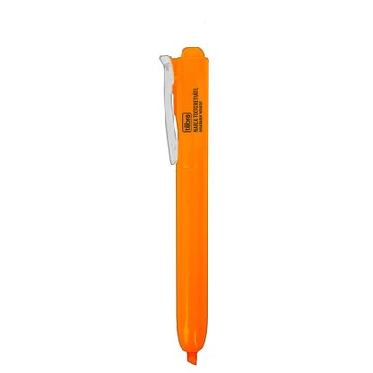 Marca Texto Retrátil Laranja Tilibra
