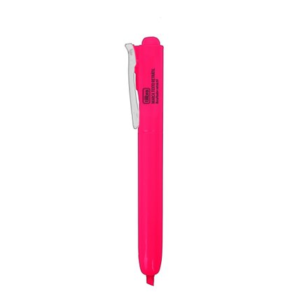 Marca Texto Retrátil Rosa Tilibra