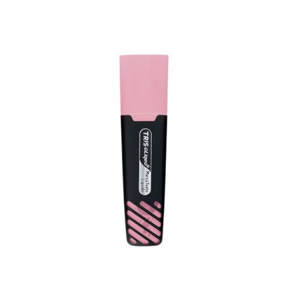 Marca Texto Rosa Tom Pastel Visor Do Nível Da Tinta Tris