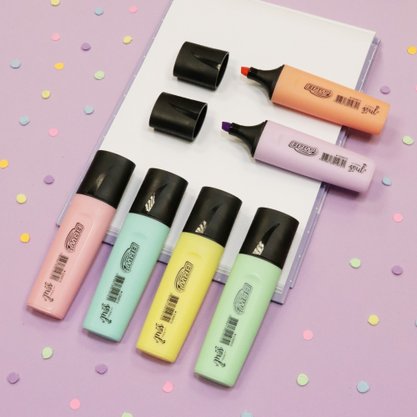 Marca Texto Tons Pastel Verde Pastel Teen Soul Brw