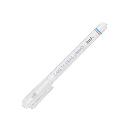 Marcador Duas Linhas 0,5mm Azul Claro e Rosa Lunix Tilibra
