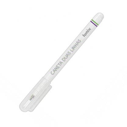 Marcador Duas Linhas 0,5mm Roxo e Verde Lunix Tilibra