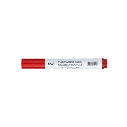 Marcador para Quadro Branco Recarregável Vermelho 2mm BRW