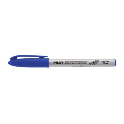 Marcador Permanente CD 1 mm Azul Pilot
