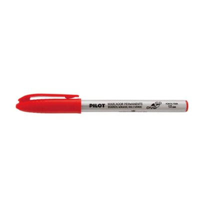 Marcador Permanente CD 2 mm Vermelho Pilot