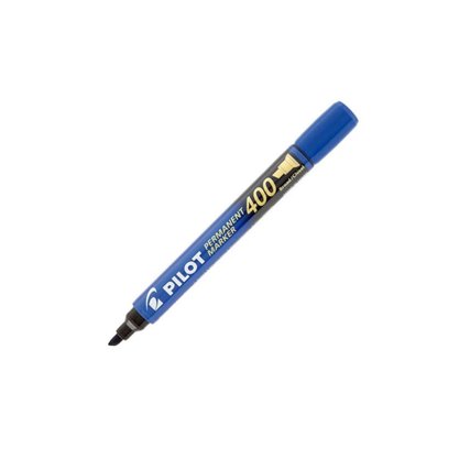 Marcador Permanente Chanfrado Azul 400 Pilot