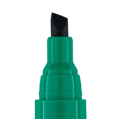 Marcador Permanente Chanfrado Verde Brw
