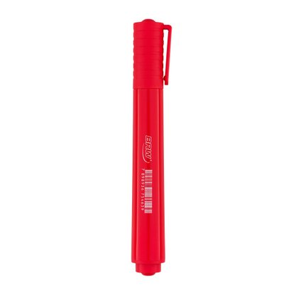 Marcador Permanente Chanfrado Vermelho Brw
