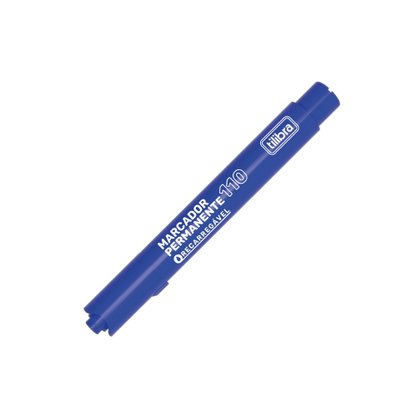Marcador Permanente Recarregável Azul 110 Tilibra