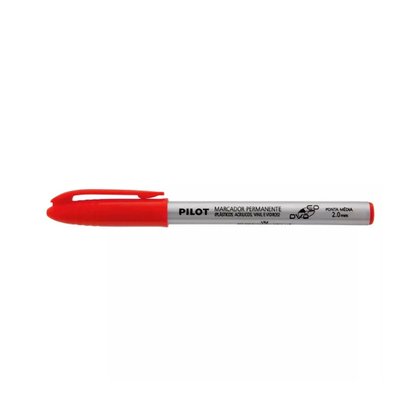 Marcador Permanente Vermelho CD 2.0 Pilot