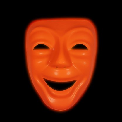 Máscara Rosto Neon Laranja Importado