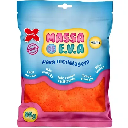 Massa De E.V.A. Laranja 50g Make+