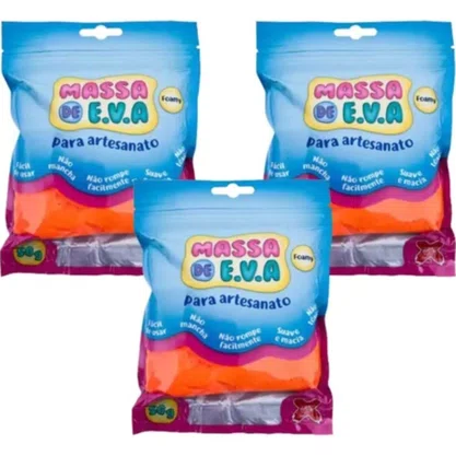 Massa De E.V.A. Laranja 50g Make+
