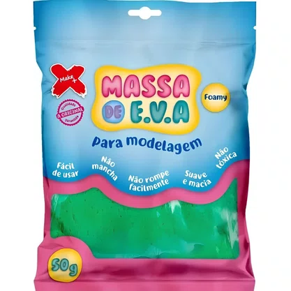 Massa De E.V.A. Verde Escuro 50g Make+