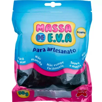 MASSA DE EVA PRETA 50 G MAKE +