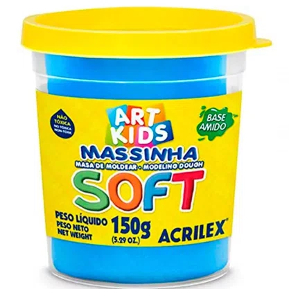 Massa De Modelar 150g Azul Soft Acrilex