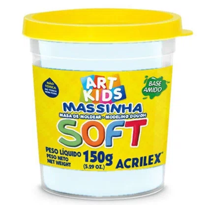 Massa De Modelar 150g Branca Soft Acrilex