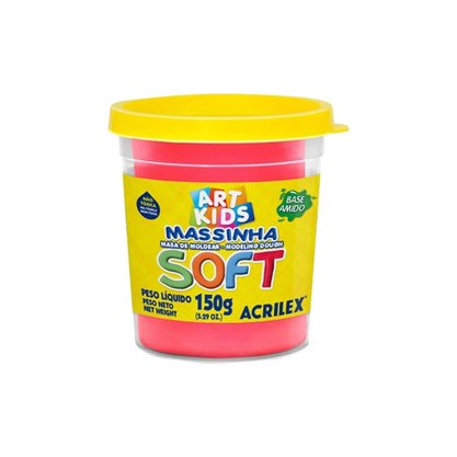Massa De Modelar 150g Vermelho Soft Acrilex