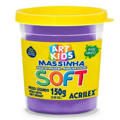 Massa De Modelar 150g Violeta Soft Acrilex