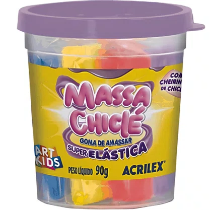 Massa De Modelar Com 6 Cores Chiclé Acrilex