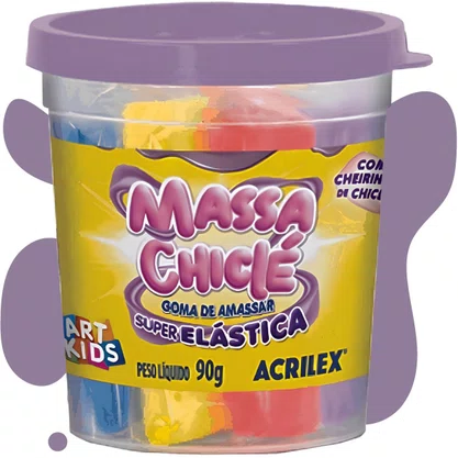 Massa De Modelar Com 6 Cores Chiclé Acrilex