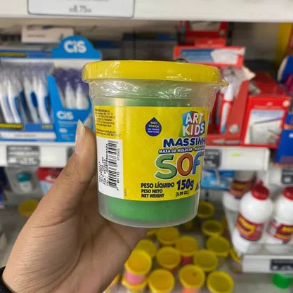 Massa de Modelar Verde Soft Acrilex