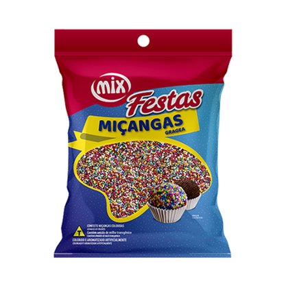 Miçangas Coloridas Festas 500g Mix