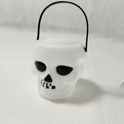 Mini Caldeirão Crânio com 6 Halloween Bazar Importadora